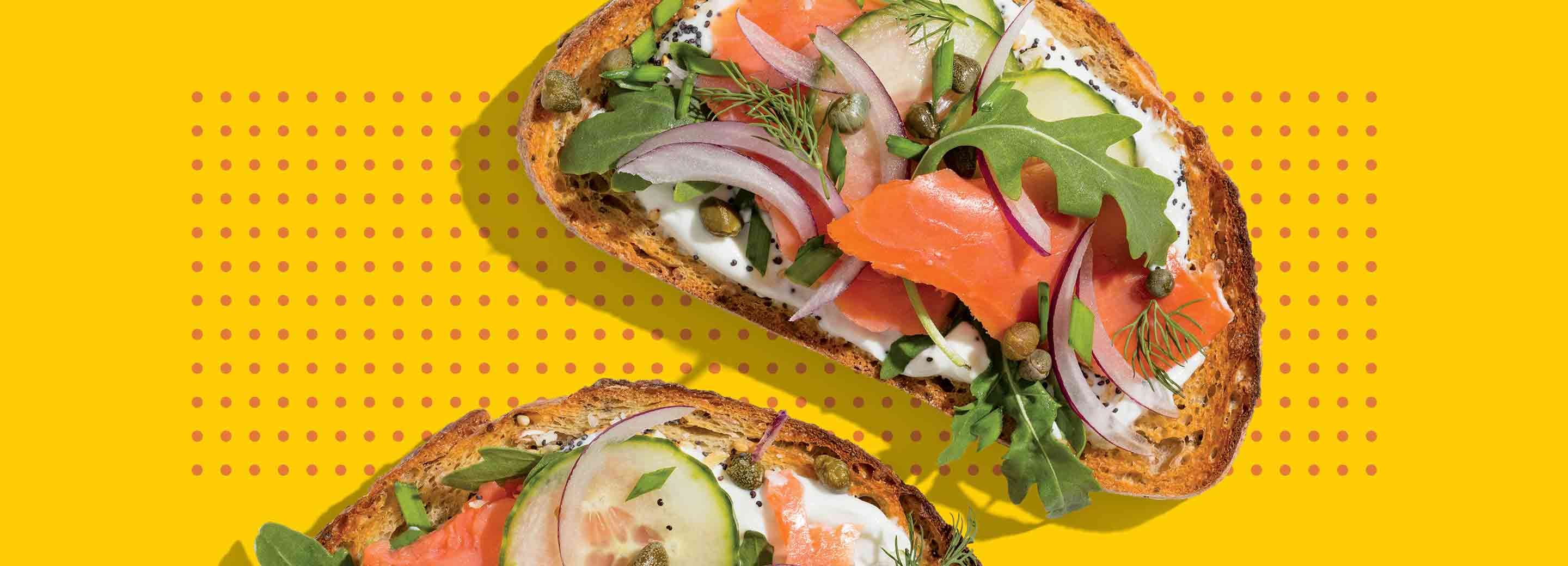 Chia Rye Lox Toast