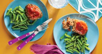 Mini Meat Loaves With Green Beans