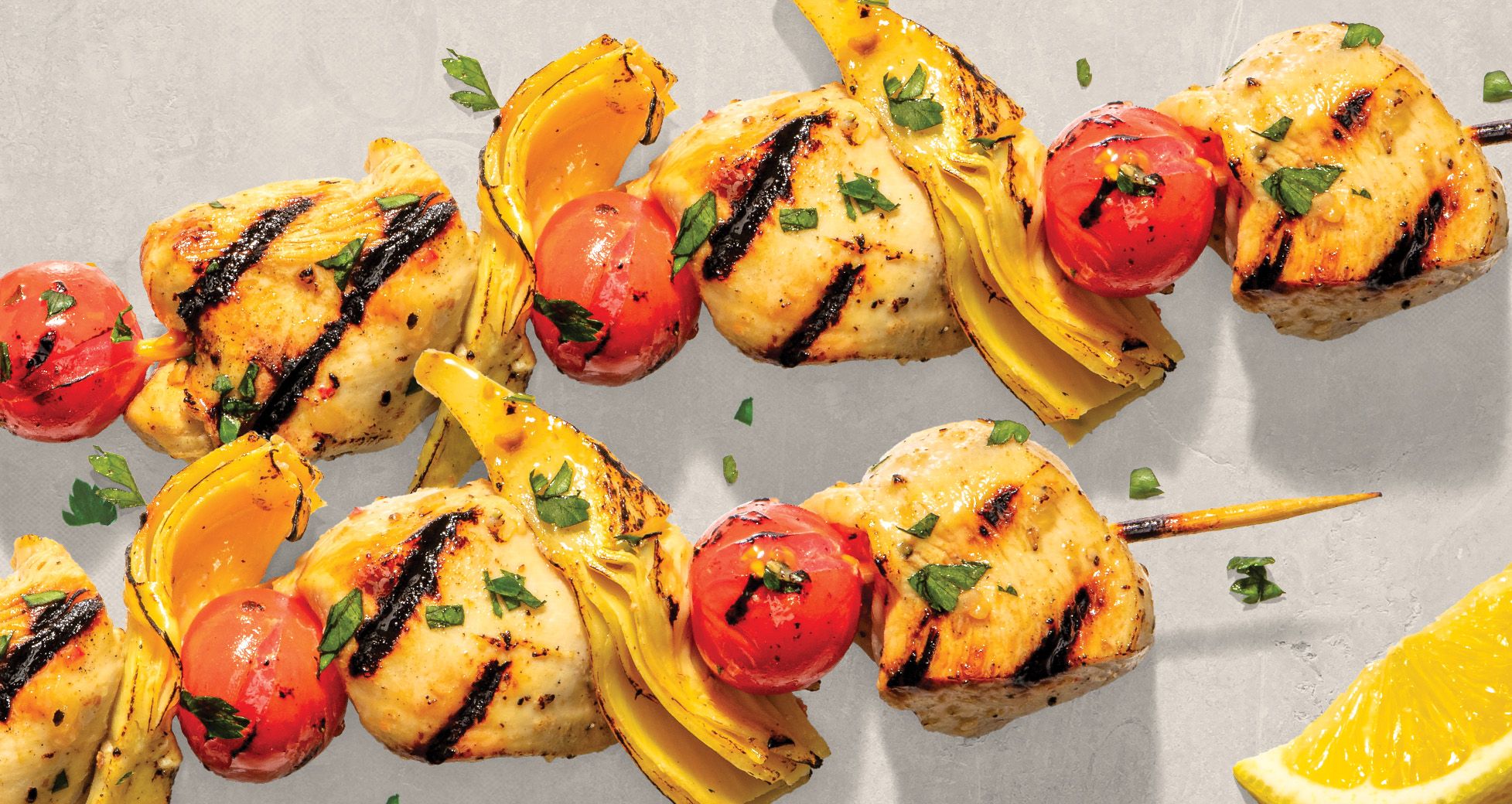 Chicken, Tomato and Artichoke Kabobs | Schnucks