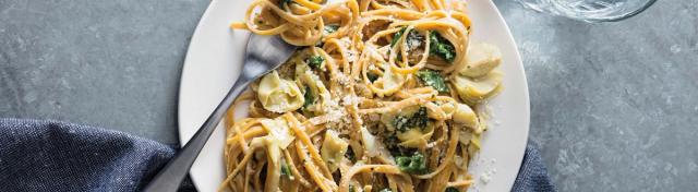 One-Pot Artichoke Linguine