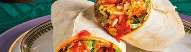 Bayou Burritos with Crispy Shrimp