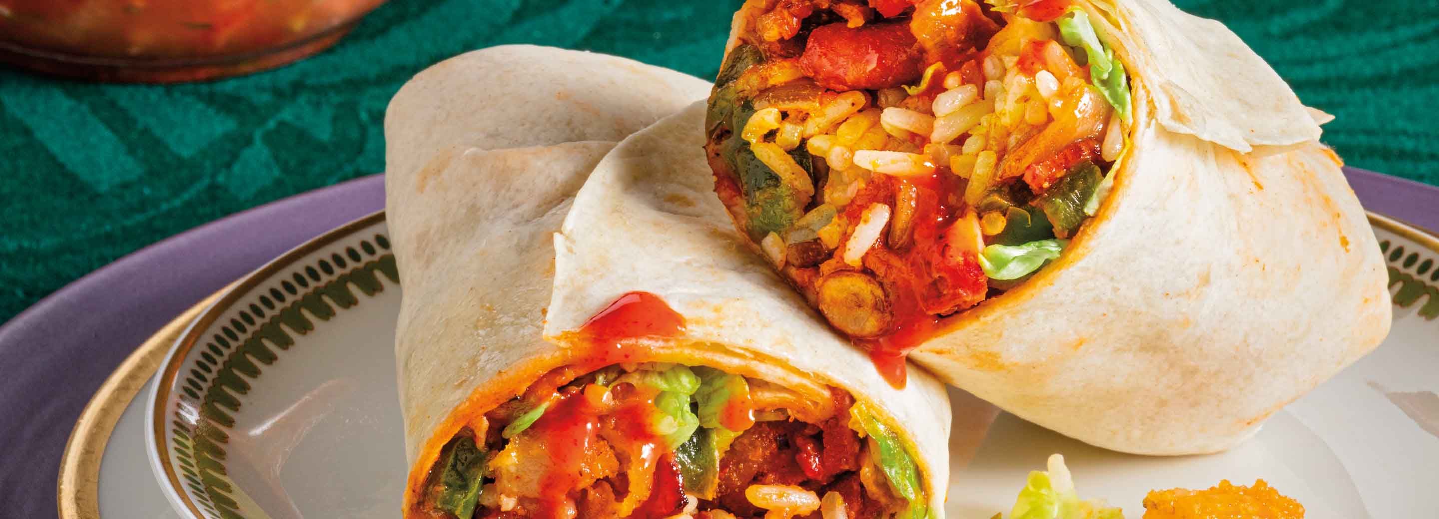 Bayou Burritos with Crispy Shrimp