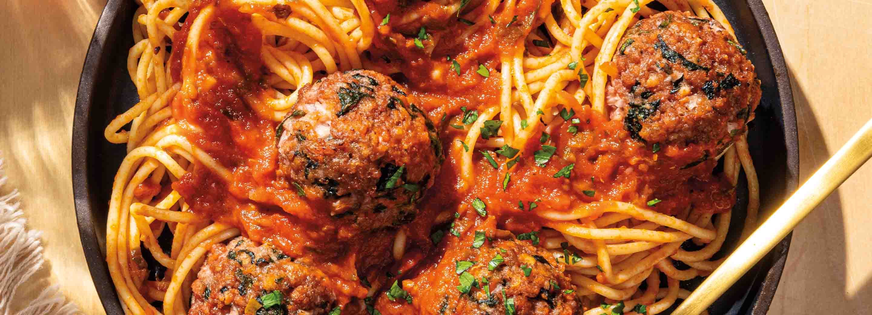 Spaghetti & Meatless Meatballs