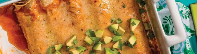 Roasted Cauliflower Enchiladas