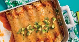 Roasted Cauliflower Enchiladas