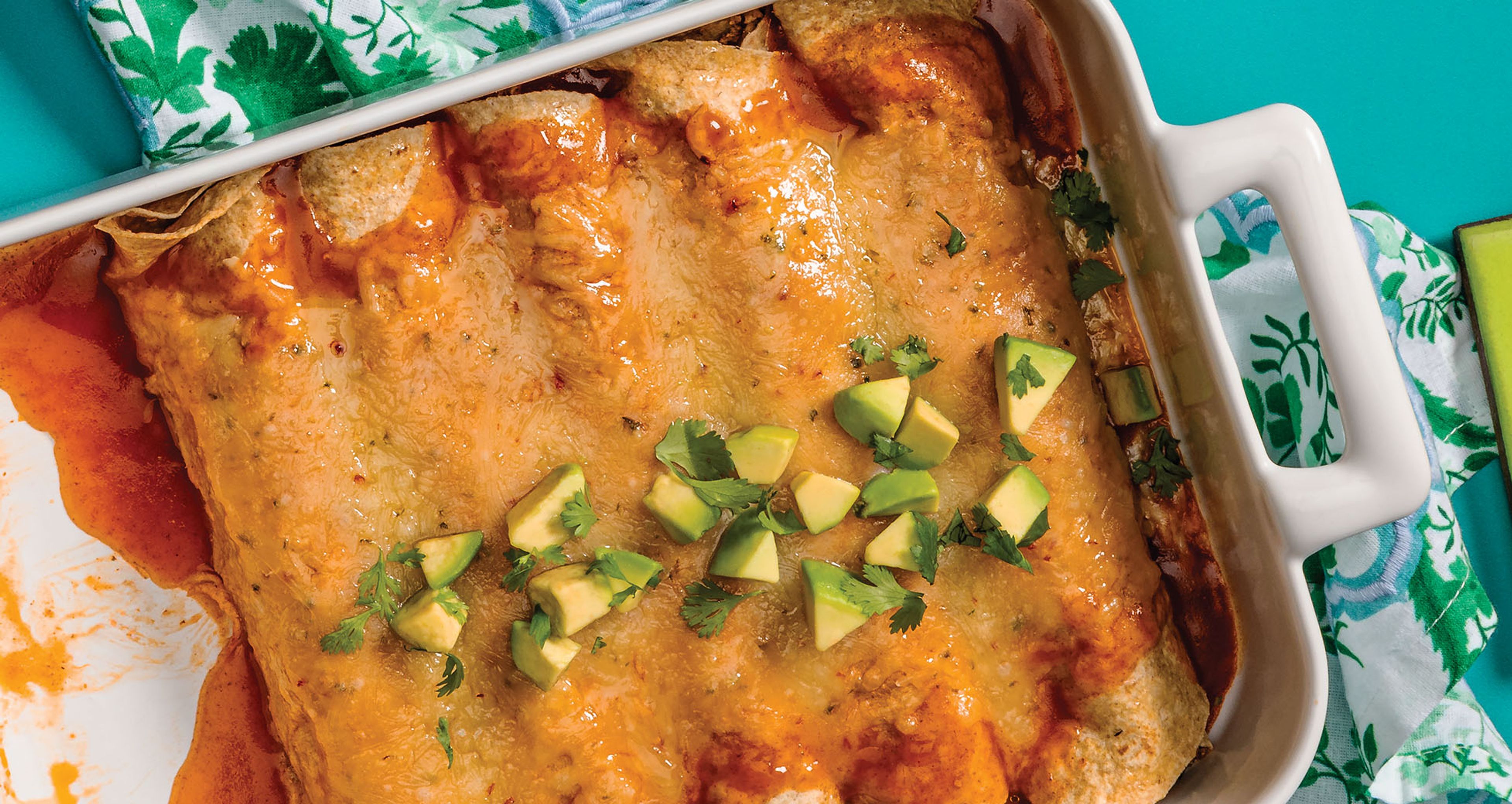 Roasted Cauliflower Enchiladas