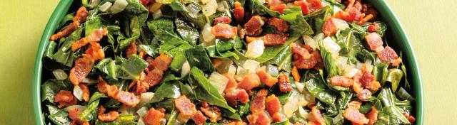 Quick Collard Greens and Bacon