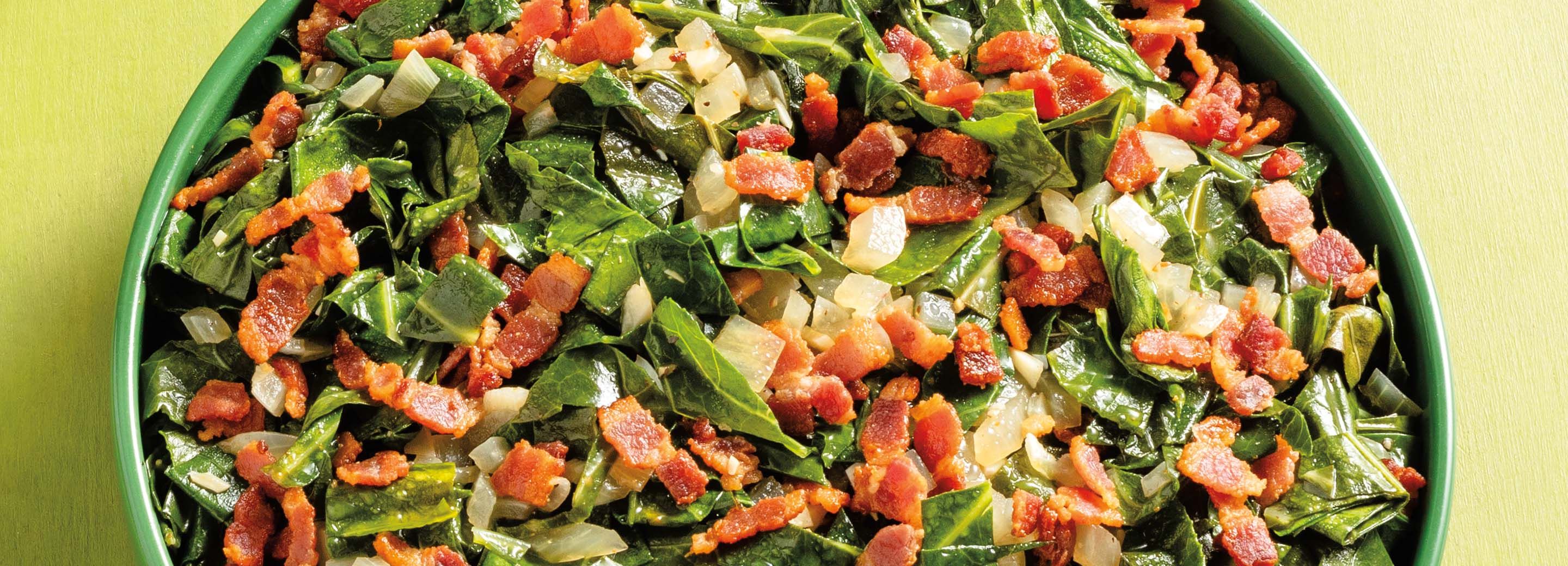 Quick Collard Greens and Bacon