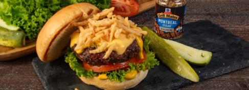 Zesty Montreal Steak Burger