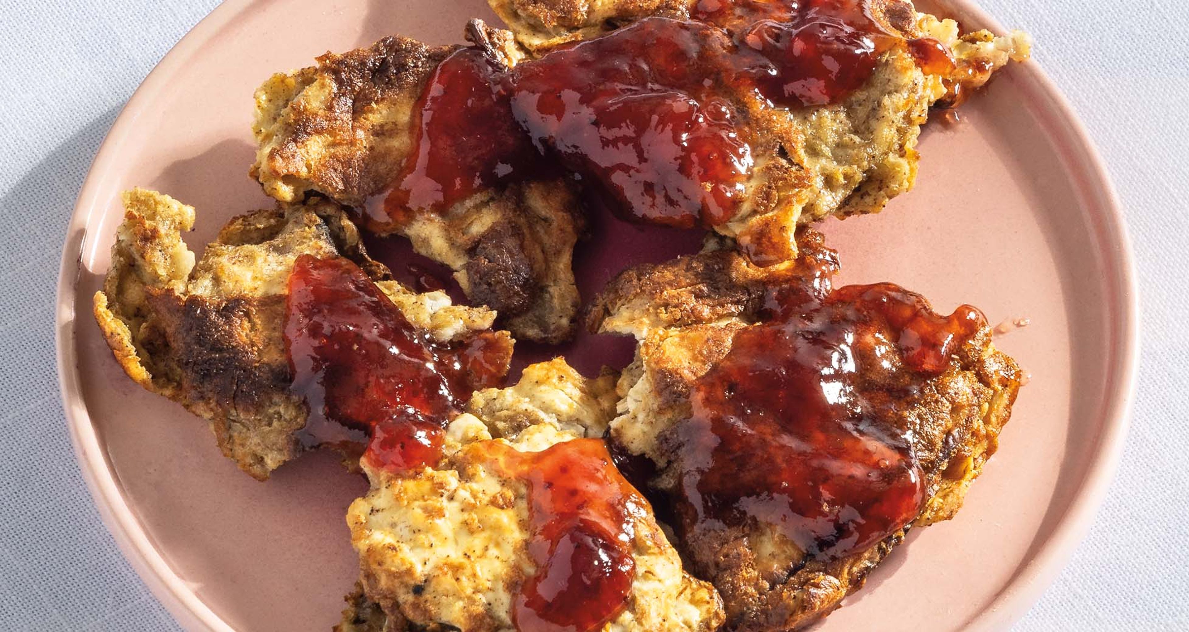 Matzo Brei With Fruit Jam