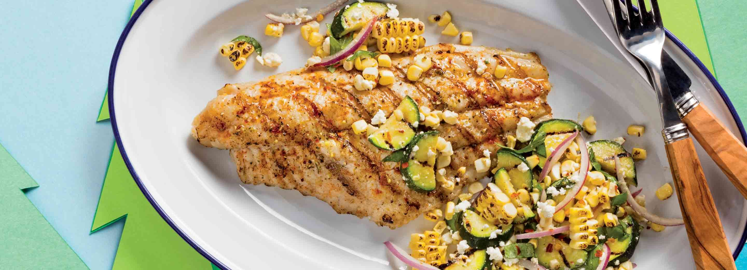 Grilled Marinated Catfish Fillets