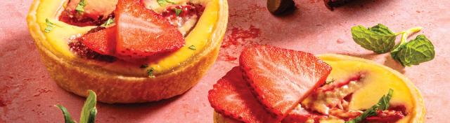 Strawberry Custard Tartlets