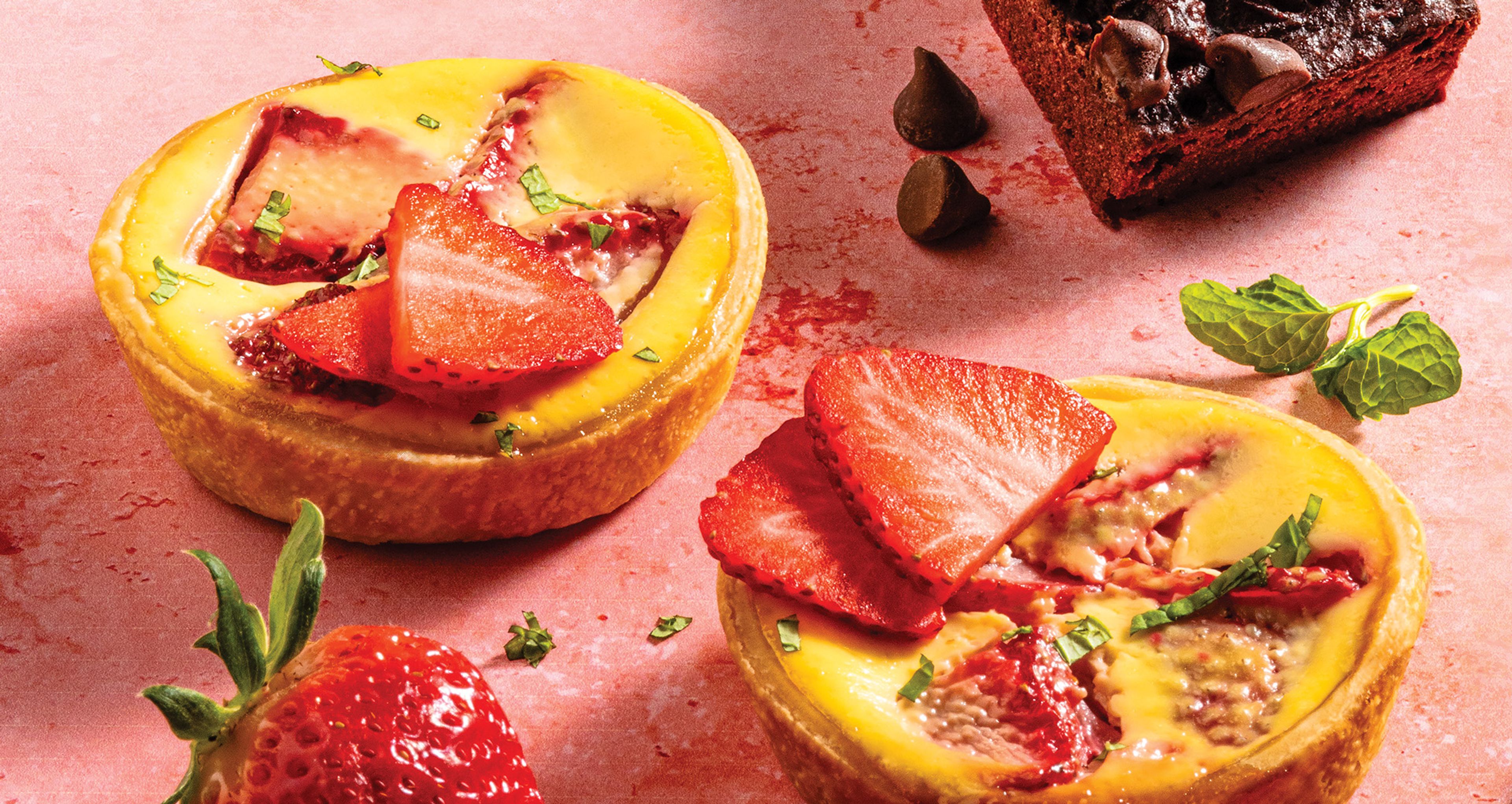 Strawberry Custard Tartlets