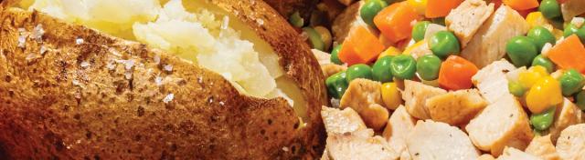 Pot Pie Loaded Potatoes