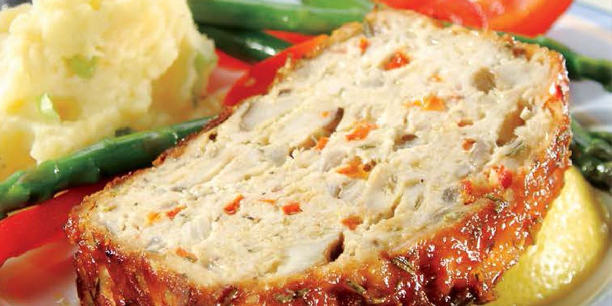 Turkey Meatloaf with Lemon-Rosemary Glaze