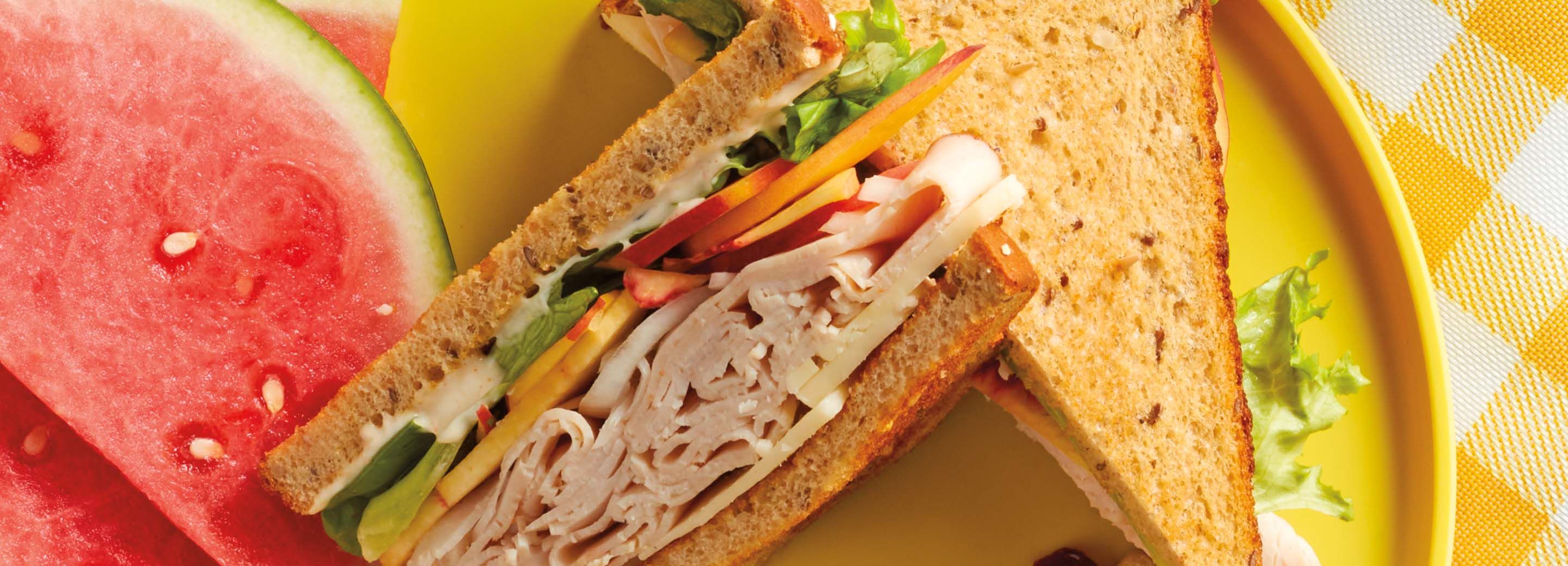 Turkey, Peach & Basil Sandwiches | Schnucks