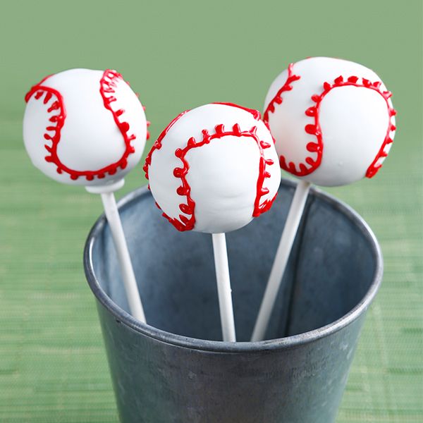 Baseball Cake Pops