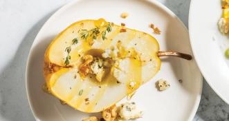 Honey-Roasted Pears with Gorgonzola