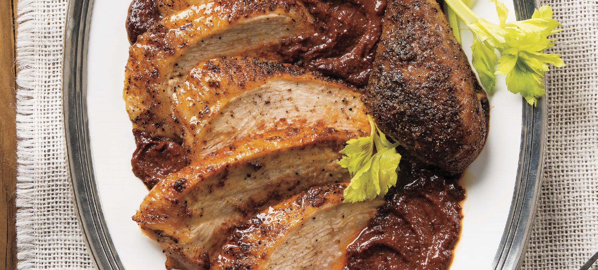Spice-Rubbed Turkey with Cranberry-Walnut Mole | Schnucks