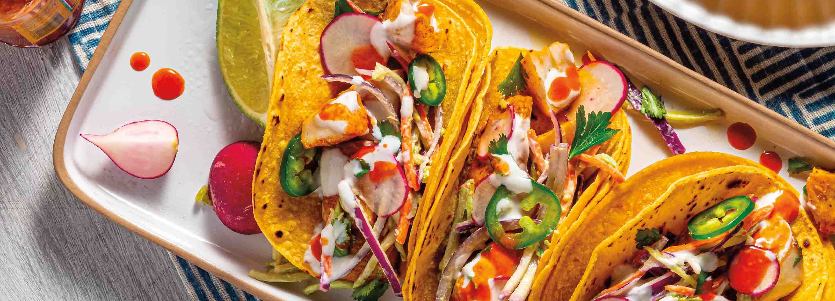 Broiled Fish Tacos With Avocado Slaw
