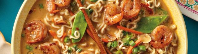 Spicy Peanut Shrimp Ramen
