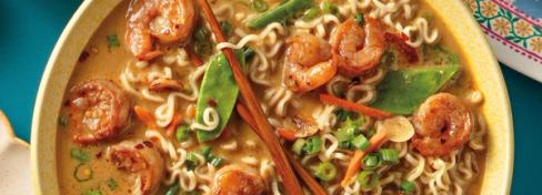 Spicy Peanut Shrimp Ramen