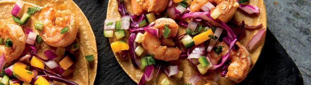 Cajun Shrimp & Mango Tacos