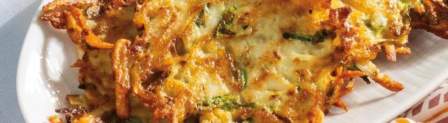 Potato and Zucchini Latkes With Apple Chutney