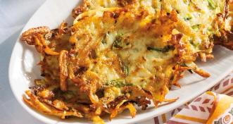 Potato and Zucchini Latkes With Apple Chutney