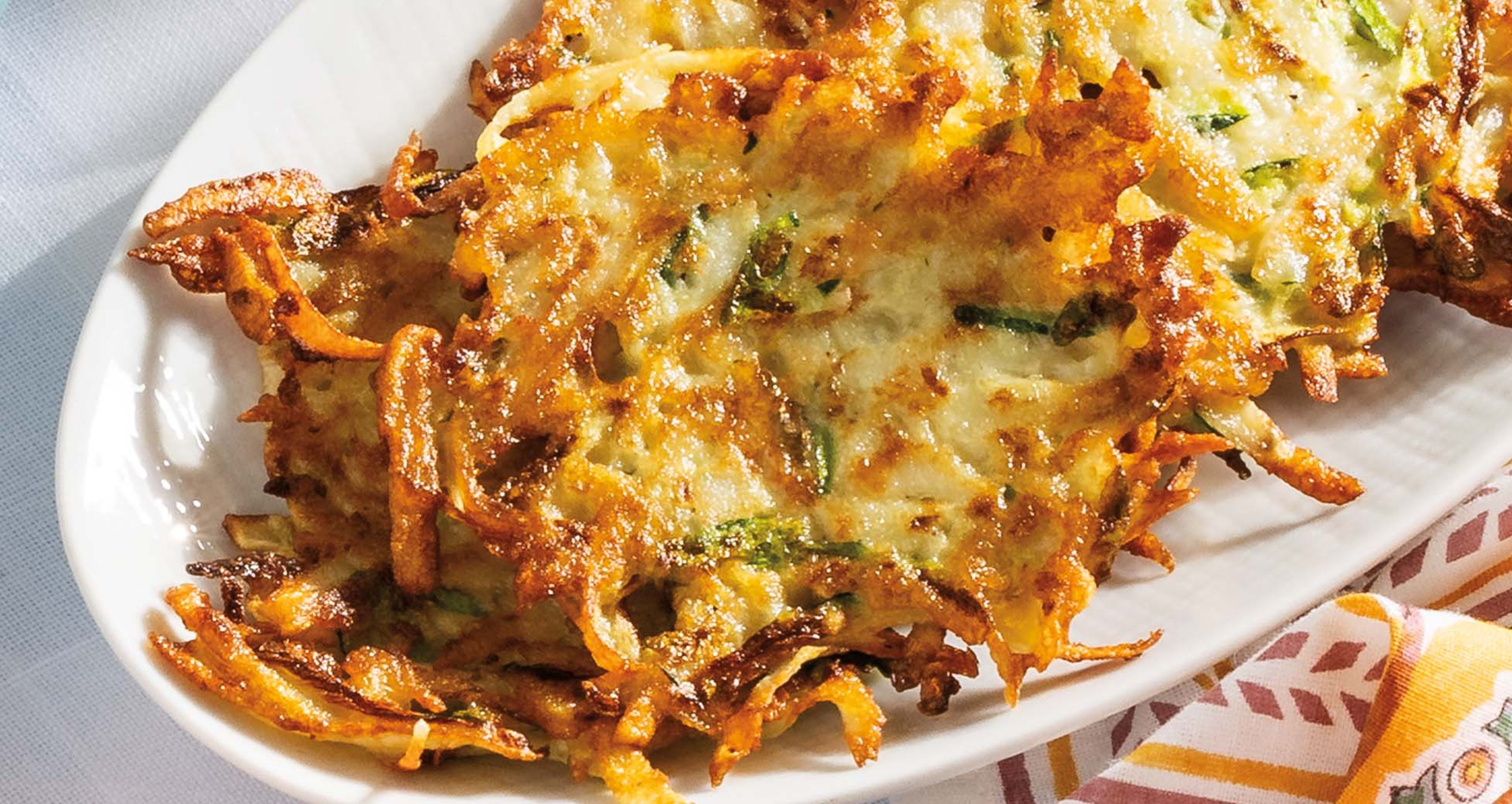 Potato and Zucchini Latkes With Apple Chutney