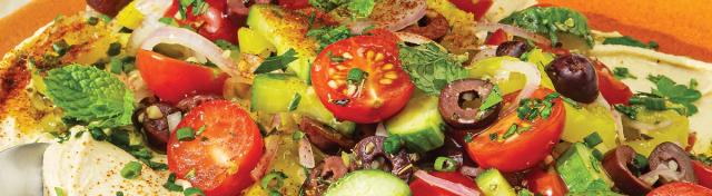 Greek-Style Loaded Hummus