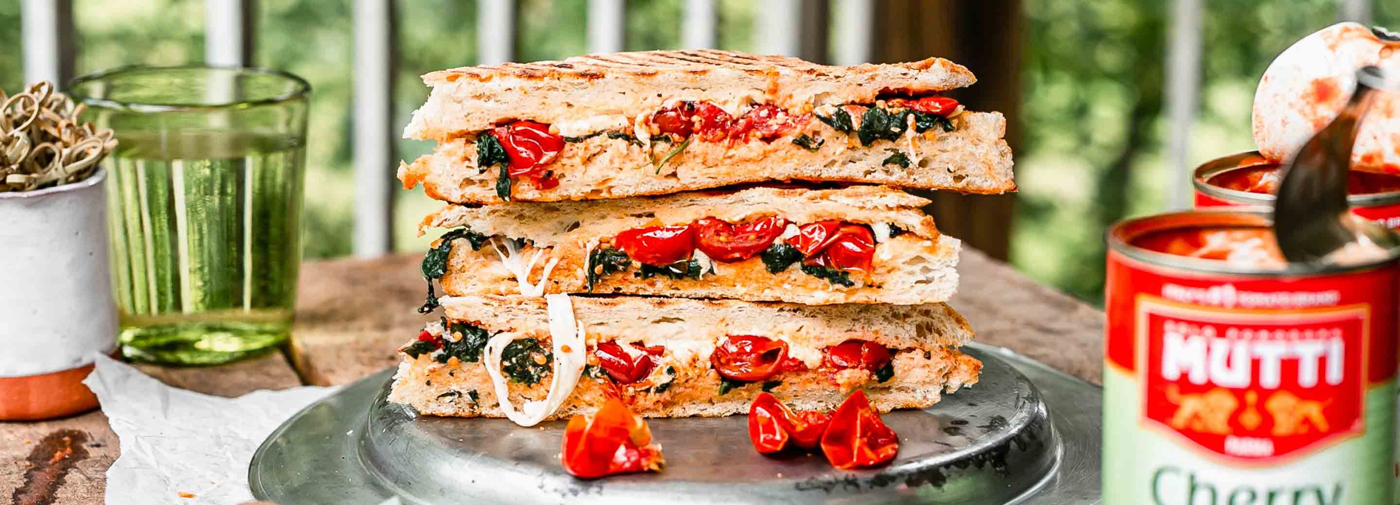 Cherry Tomato & Spinach Panini with Burrata | Schnucks