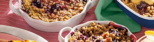 Grilled Triple-Berry Summer Crisp