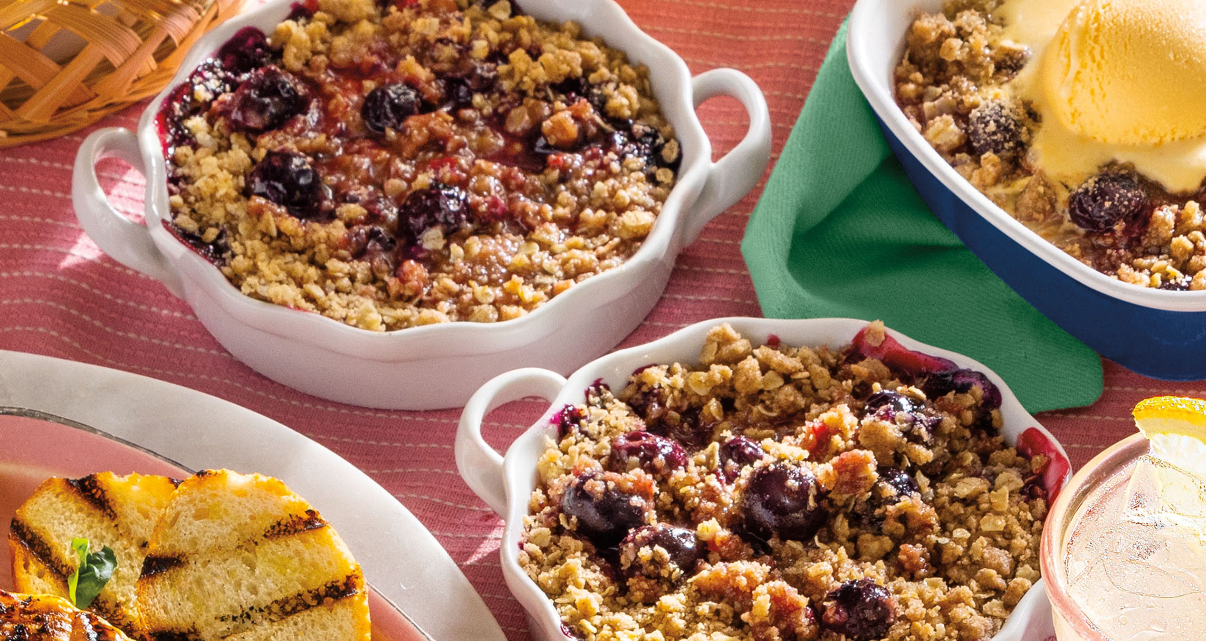 Grilled Triple-Berry Summer Crisp