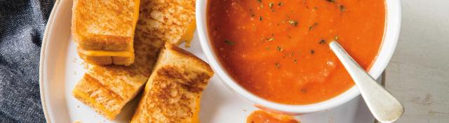Classic Grilled Cheese & Tomato Basil Soup
