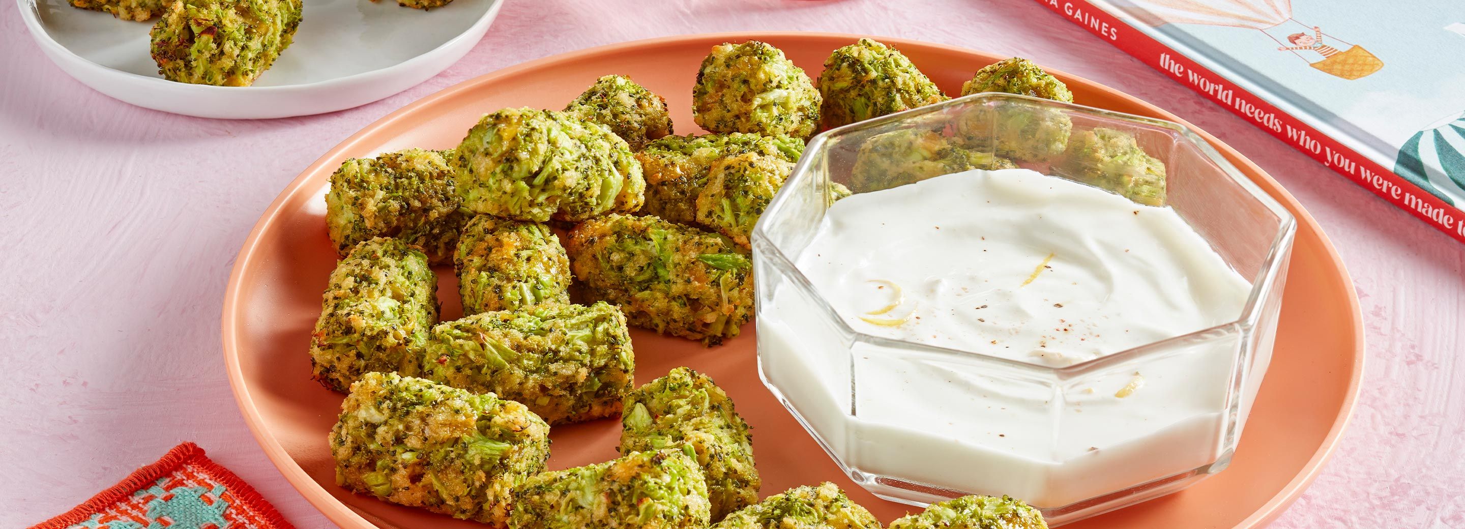 Broccoli Tots with Lemon Yogurt Dip | Schnucks