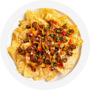 Ground beef nachos