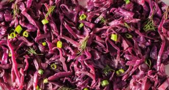 Sweet-and-Sour Braised Red Cabbage