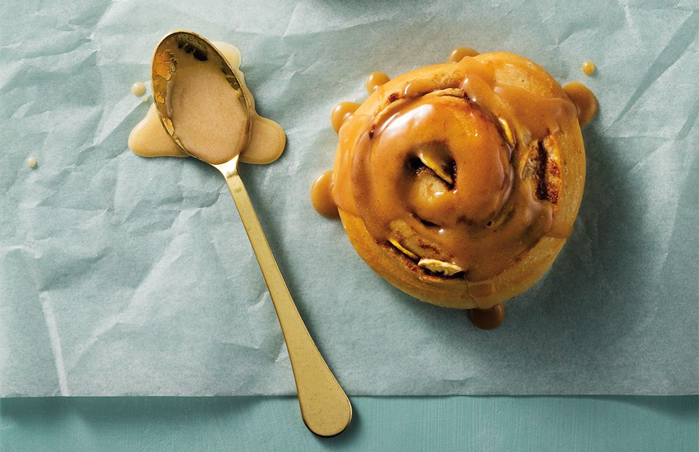 Peanut Butter Banana Cinnamon Rolls