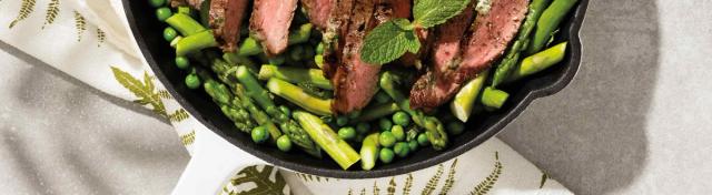 One-Pan Seared Steak and Spring Veggies