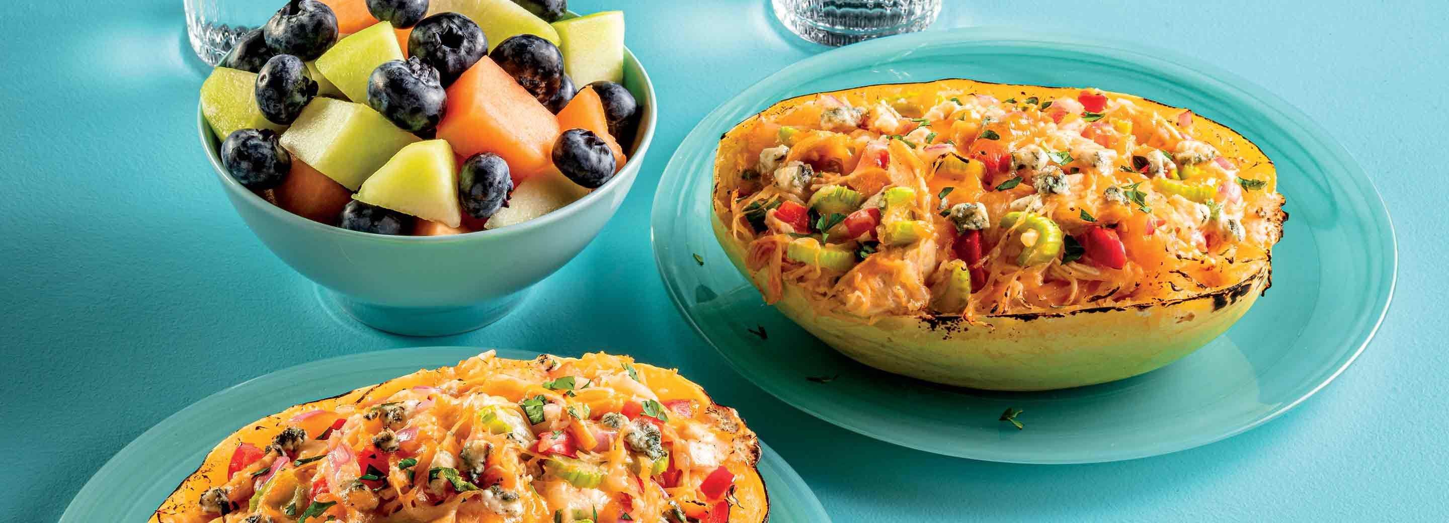 Buffalo Chicken Stuffed Spaghetti Squash | Schnucks