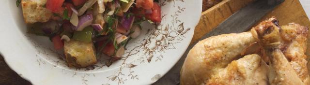 Panzanella Salad with Roasted Chicken