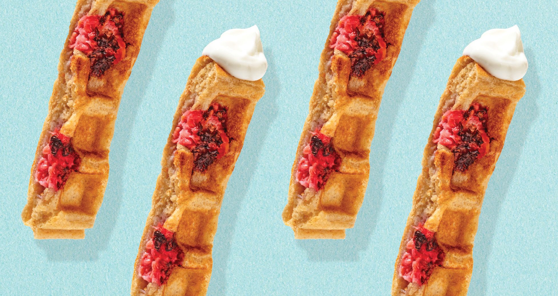 Raspberry Protein Waffle Sticks + Yogurt Dip | Schnucks