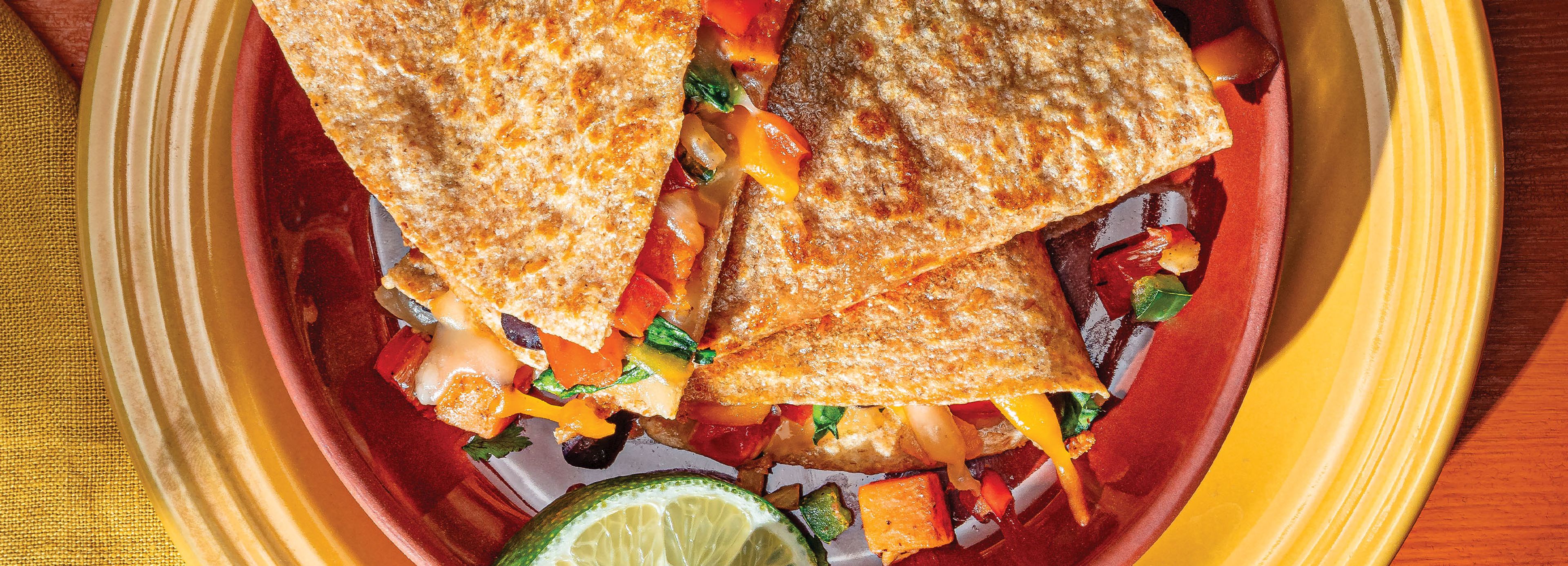 Sweet Potato Black Bean Quesadillas