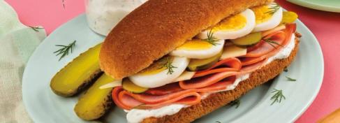 Ham and Egg Hoagie