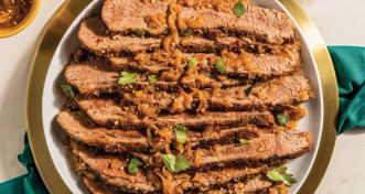 Easy Brisket with Caramelized Onions