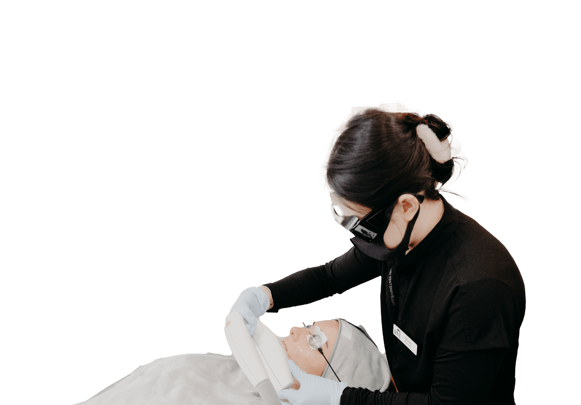 Laser treatment session