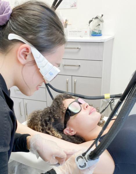 Laser hair removal treatment