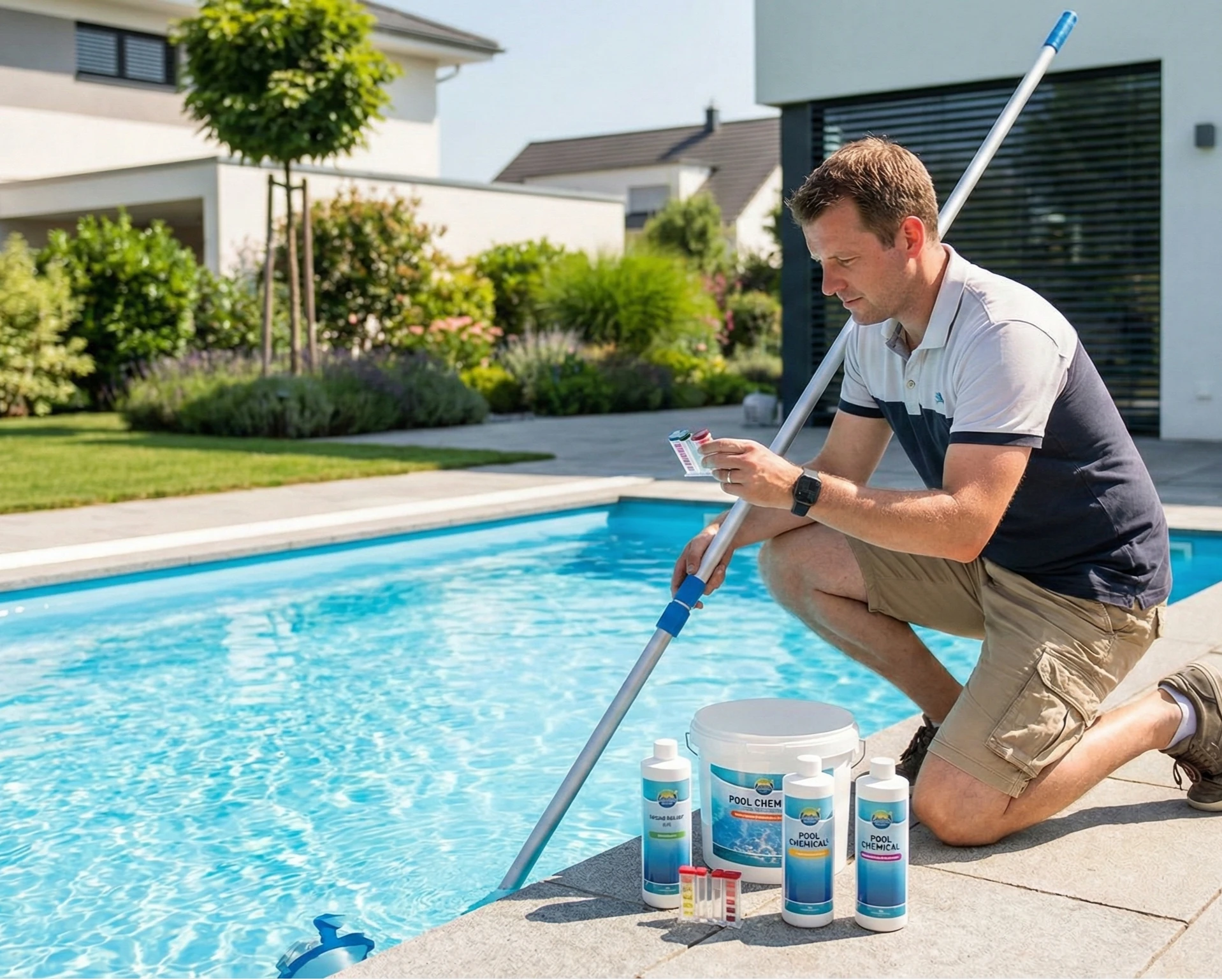 Doziranje kemikalija u bazen