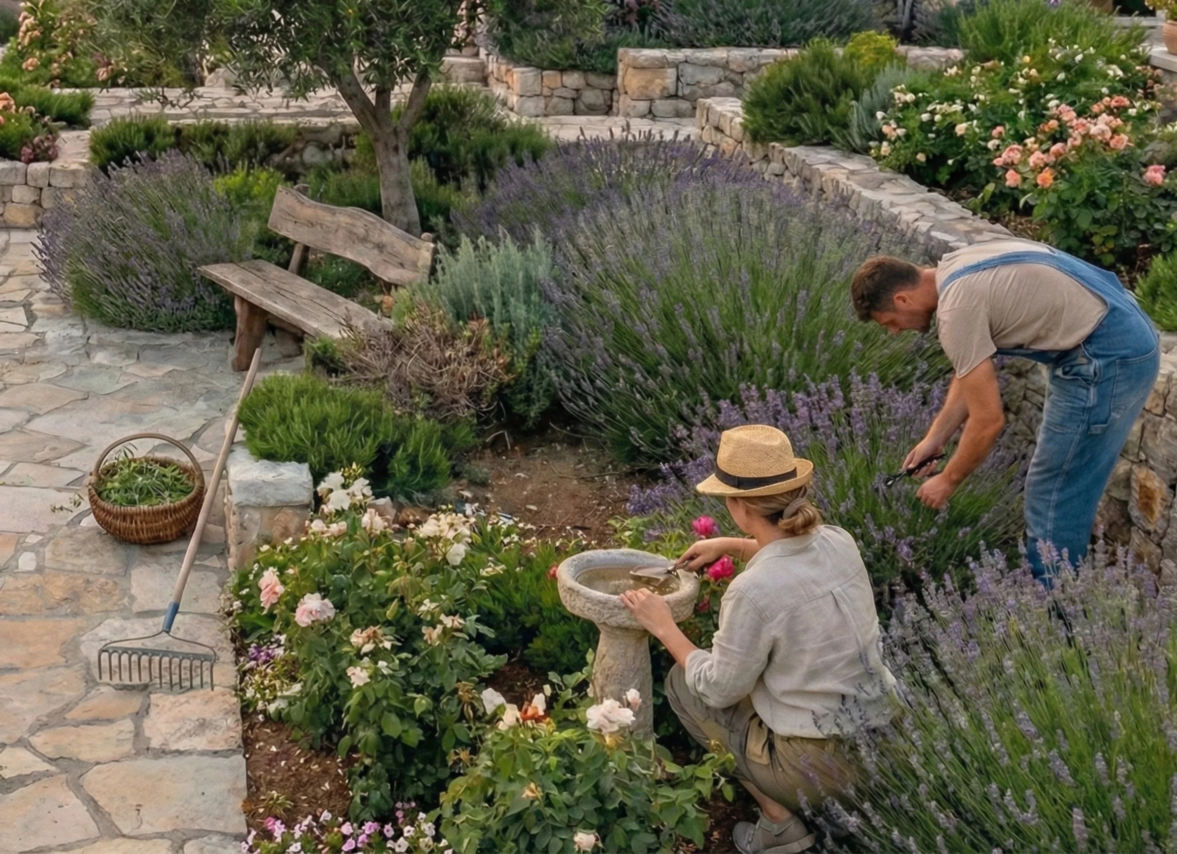 Krajobraz vrta i bazena